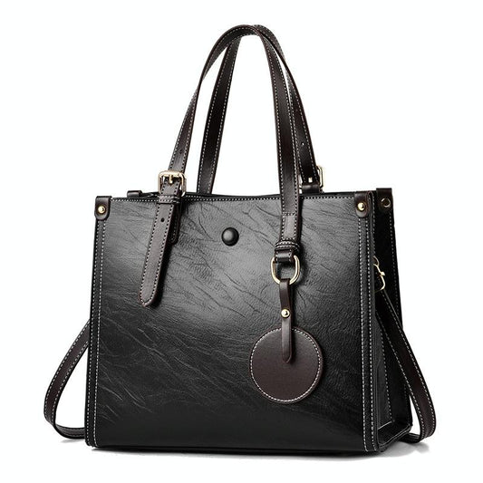 Vintage Multifunctional Handbag for Women - Black