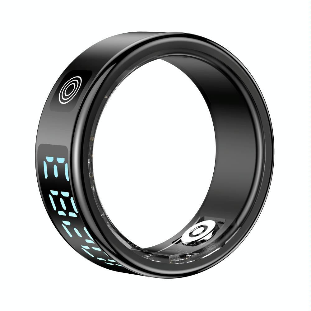 Smart Ring Hand Gestures Health Monitoring Sports Modes Size 12 - Silver