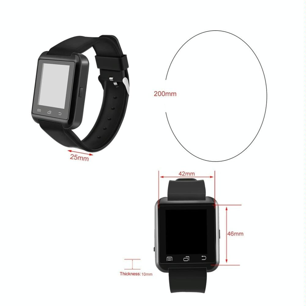 Portable Multifunctional Bluetooth V3.0 + Edr Smart Wrist Watch Red
