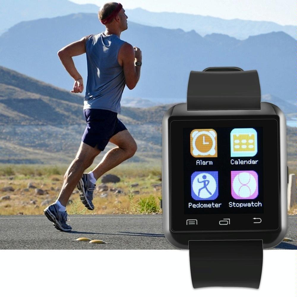 Portable Multifunctional Bluetooth V3.0 + Edr Smart Wrist Watch Red