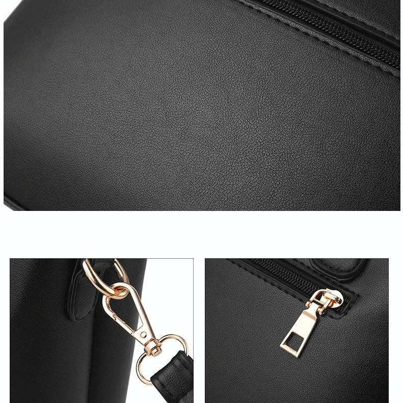 Women 2-in-1 Casual Messenger Bag - Large Capacity - Black