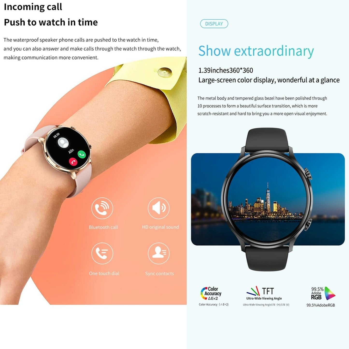 1.39 Inch Bt5.2 Smart Sport Watch Support Bluetooth Call / Sleep / Blood Oxygen / Temperature / Heart Rate / Blood Pressure Health Monitor - Grey