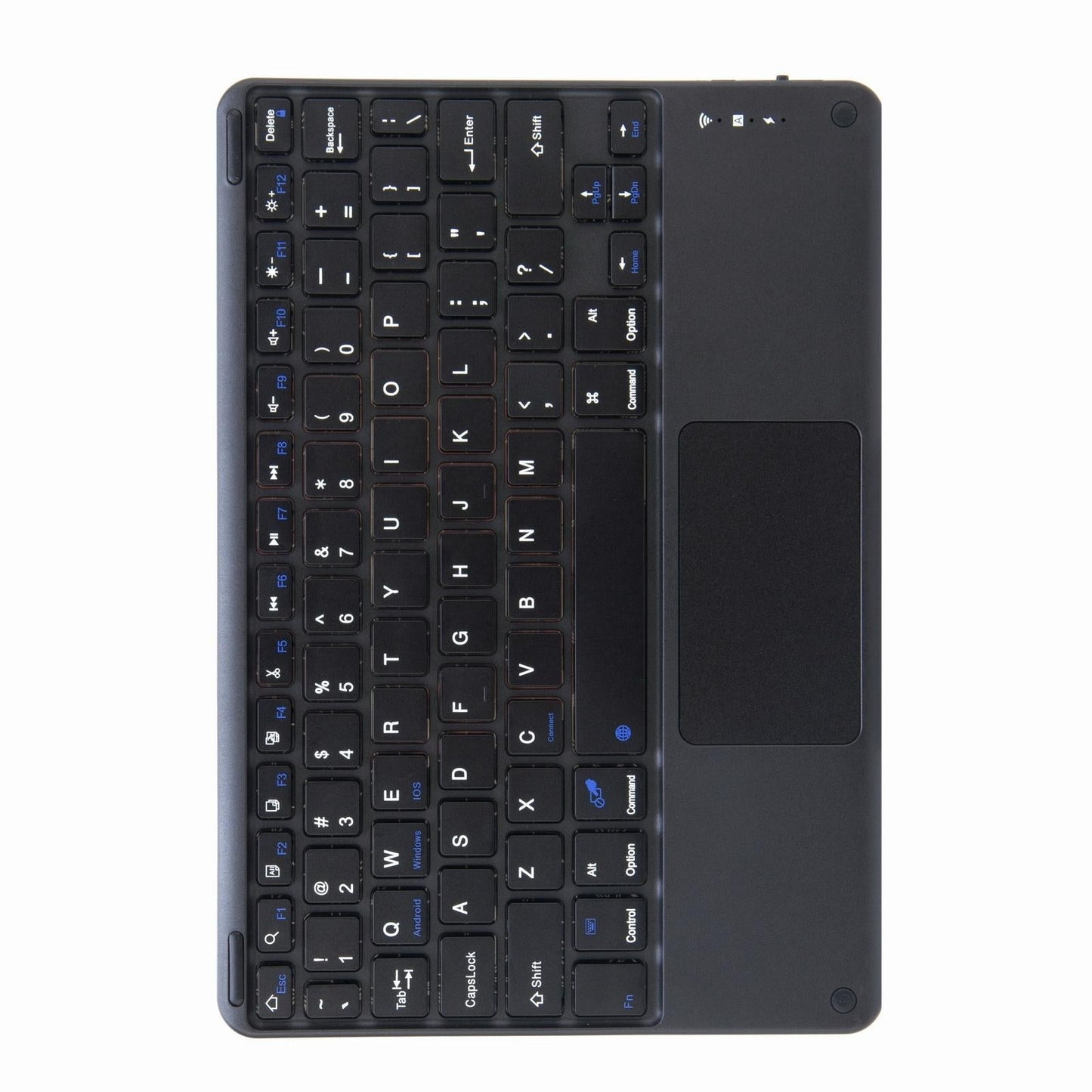 Bluetooth Keyboard Leather Case For Ipad 9.7 2018 / 2017 With Three-Fold Holder - Purple