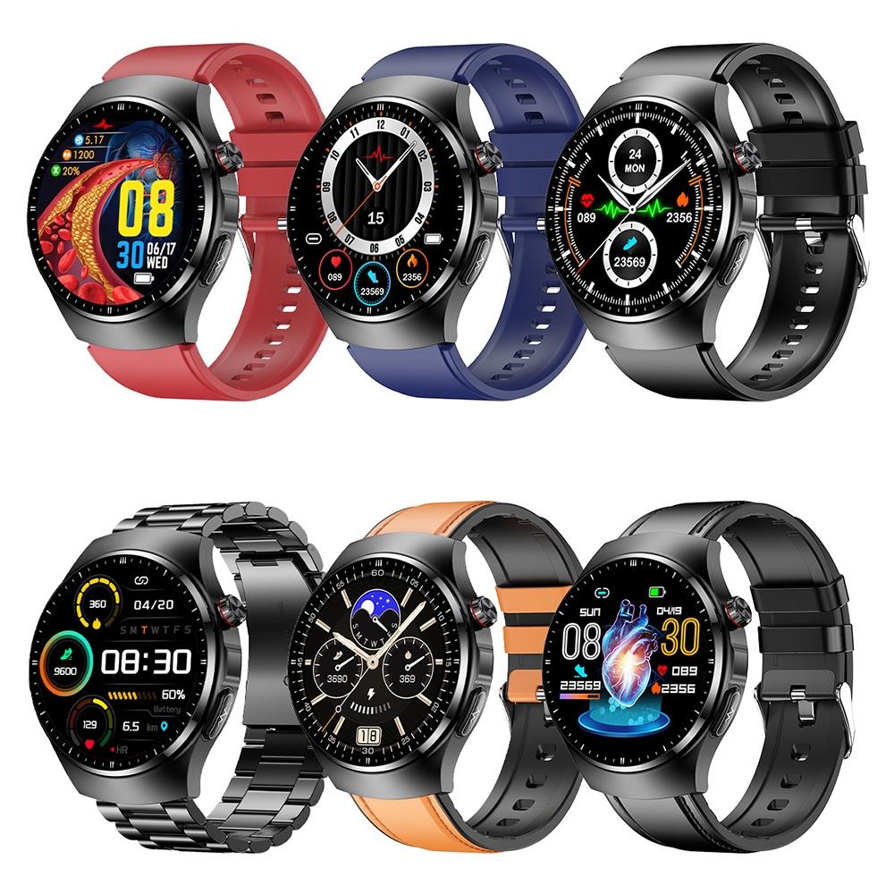 1.39 Inch Ip67 Waterproof Sports Health Monitoring Smart Bluetooth Calling Watch - Black Leather