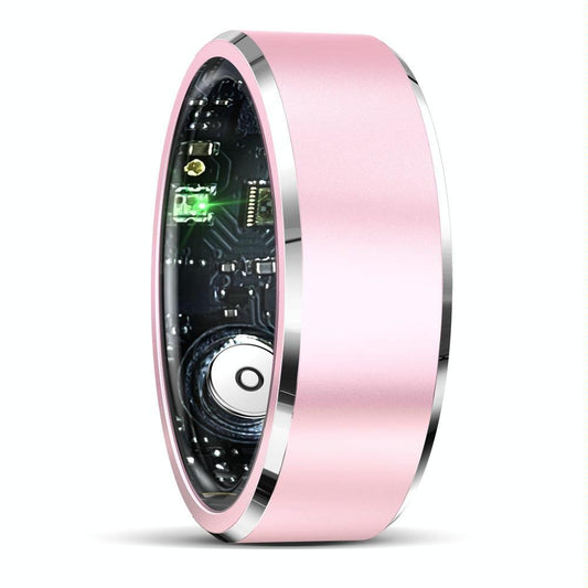 Smart Ring For Health Monitoring & Multiple Sports Modes - Size 10 - Pink