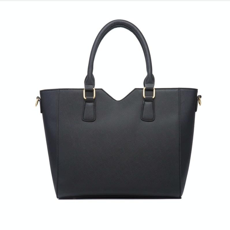Versatile 4-in-1 Ladies Handbag with Large Capacity - Navy Blue
