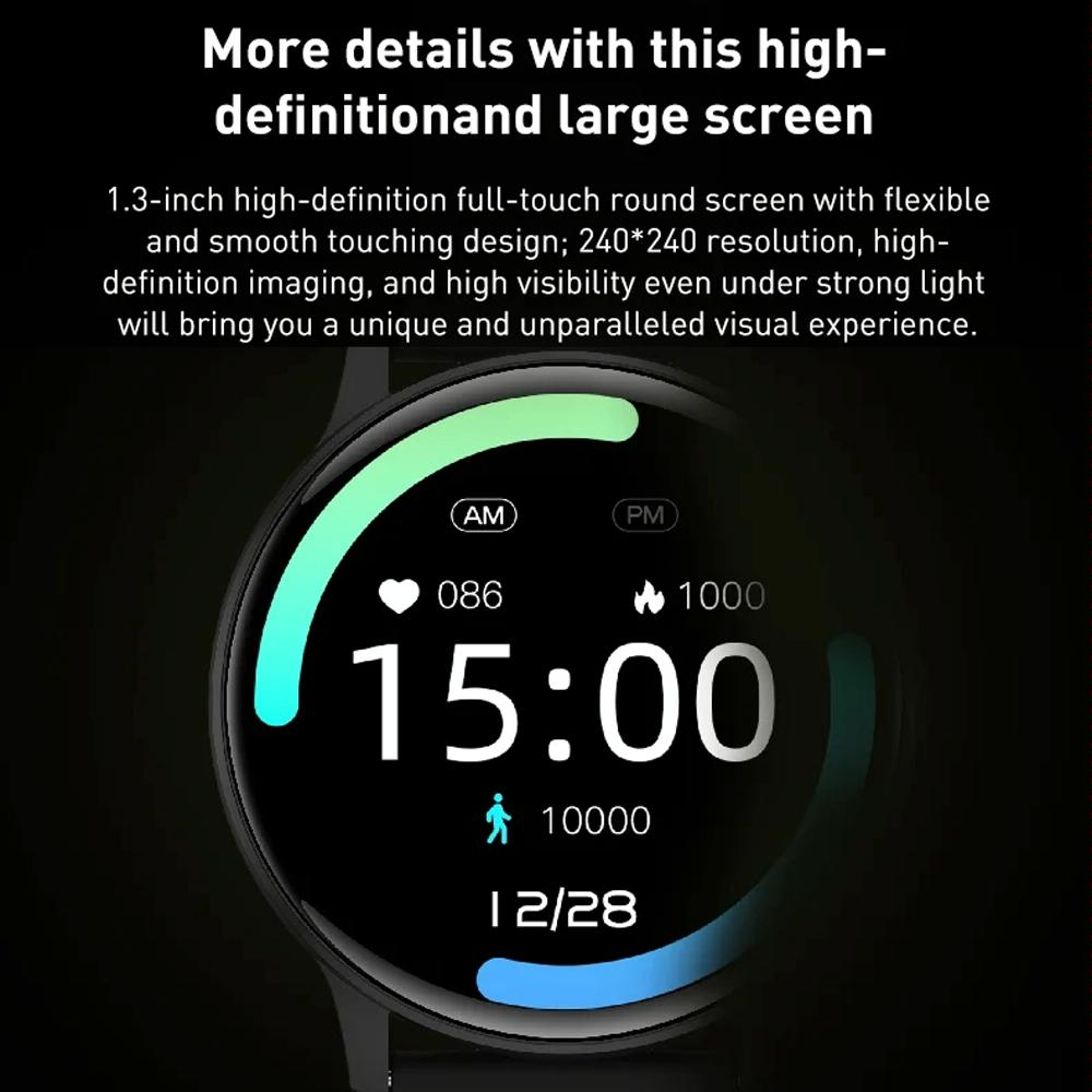 Bluetooth Talk Smartwatch Multi-Function Monitor Heart Rate / Blood Pressure / Blood Oxygen / Sleep - Blue
