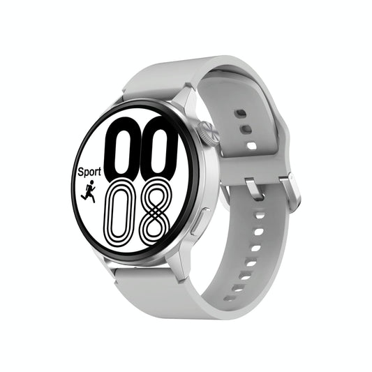 Silicone Band Smart Watch With Colour Screen - Silver