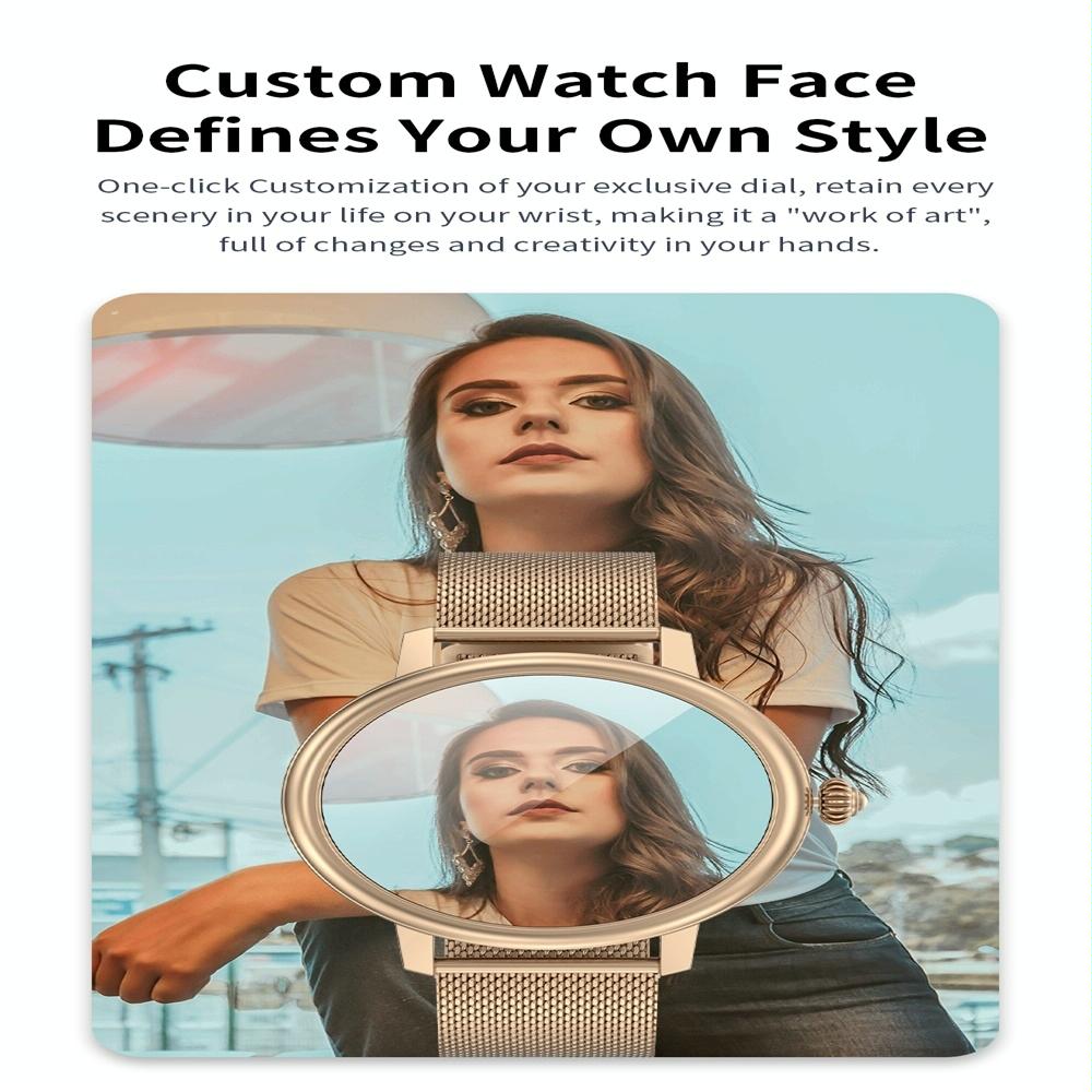Smart Steel Watch With Colour Screen - Cf90 - Silver