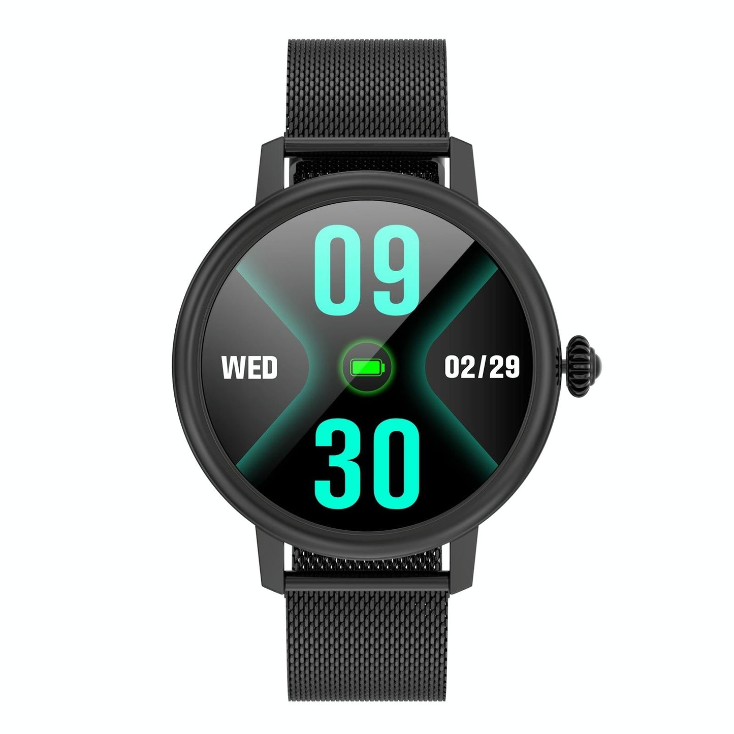 Smart Steel Watch With Colour Screen - Cf90 - Silver