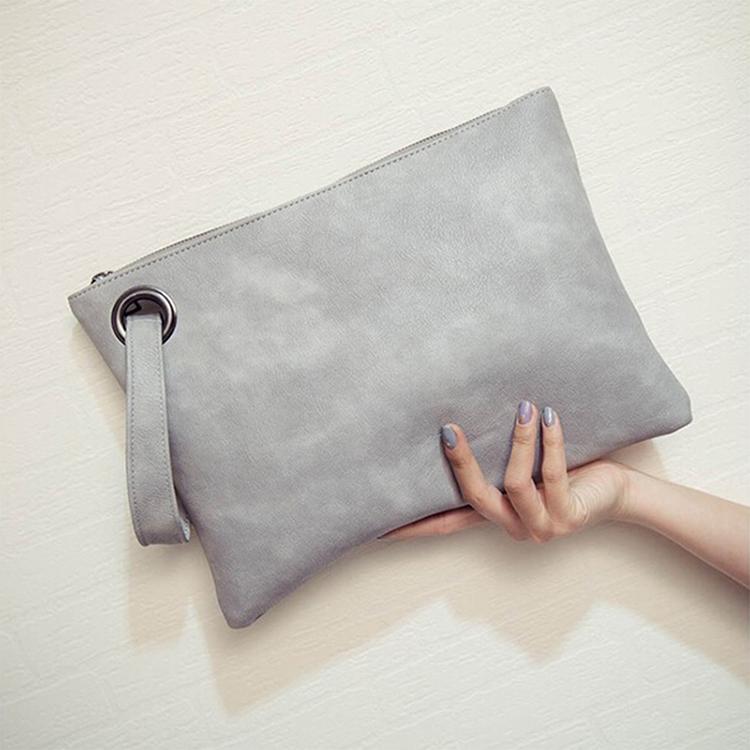 Stylish Retro Envelope Clutch Bag - Large Capacity - Red