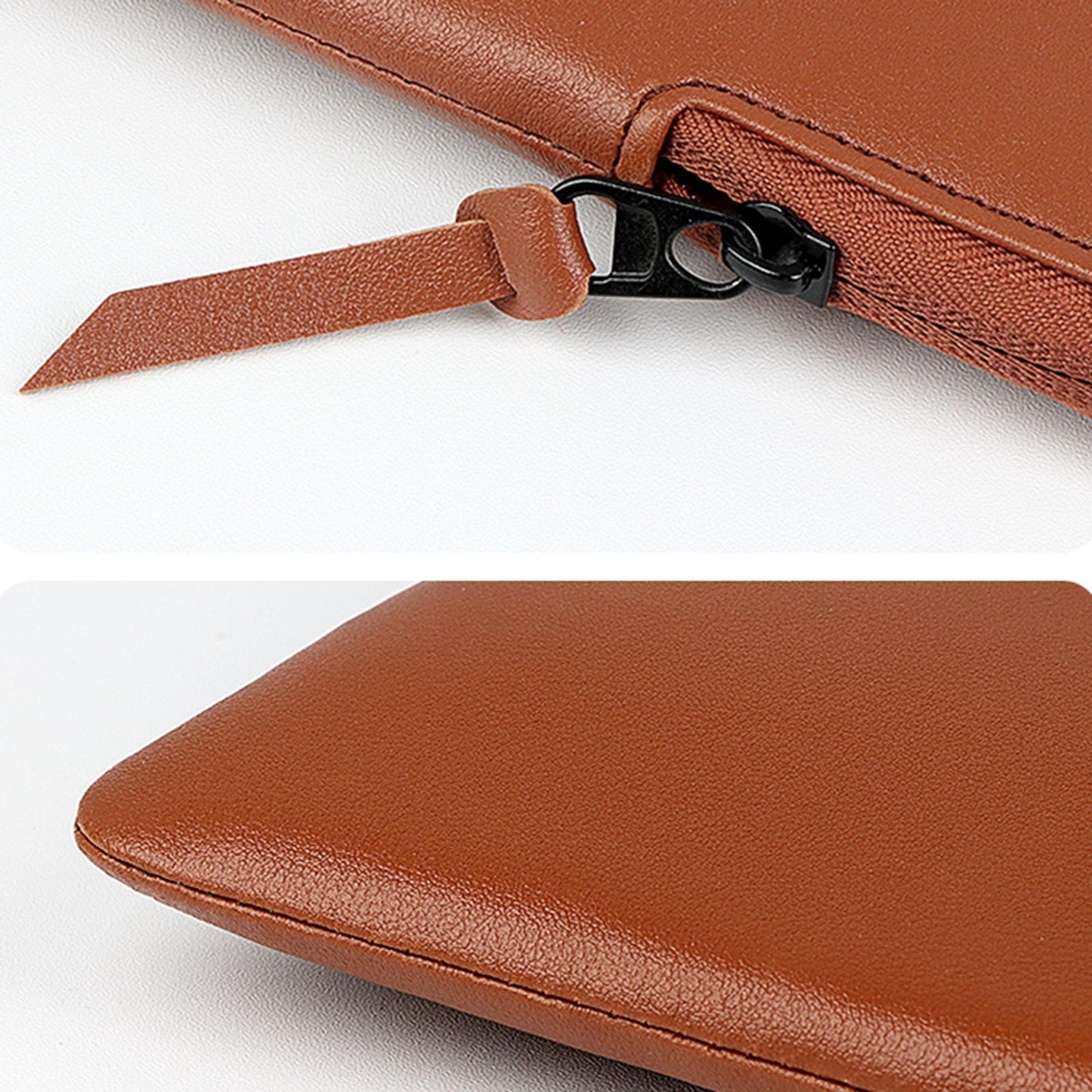 14.1-15.4 Inch Thin and Light Laptop Liner Bag with Pu Material - Armygreen