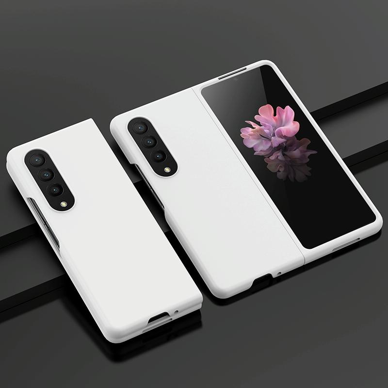 For Samsung Galaxy z Fold4 5G Smooth Skin Phone Case with Big Hole Fuel Injection - Green