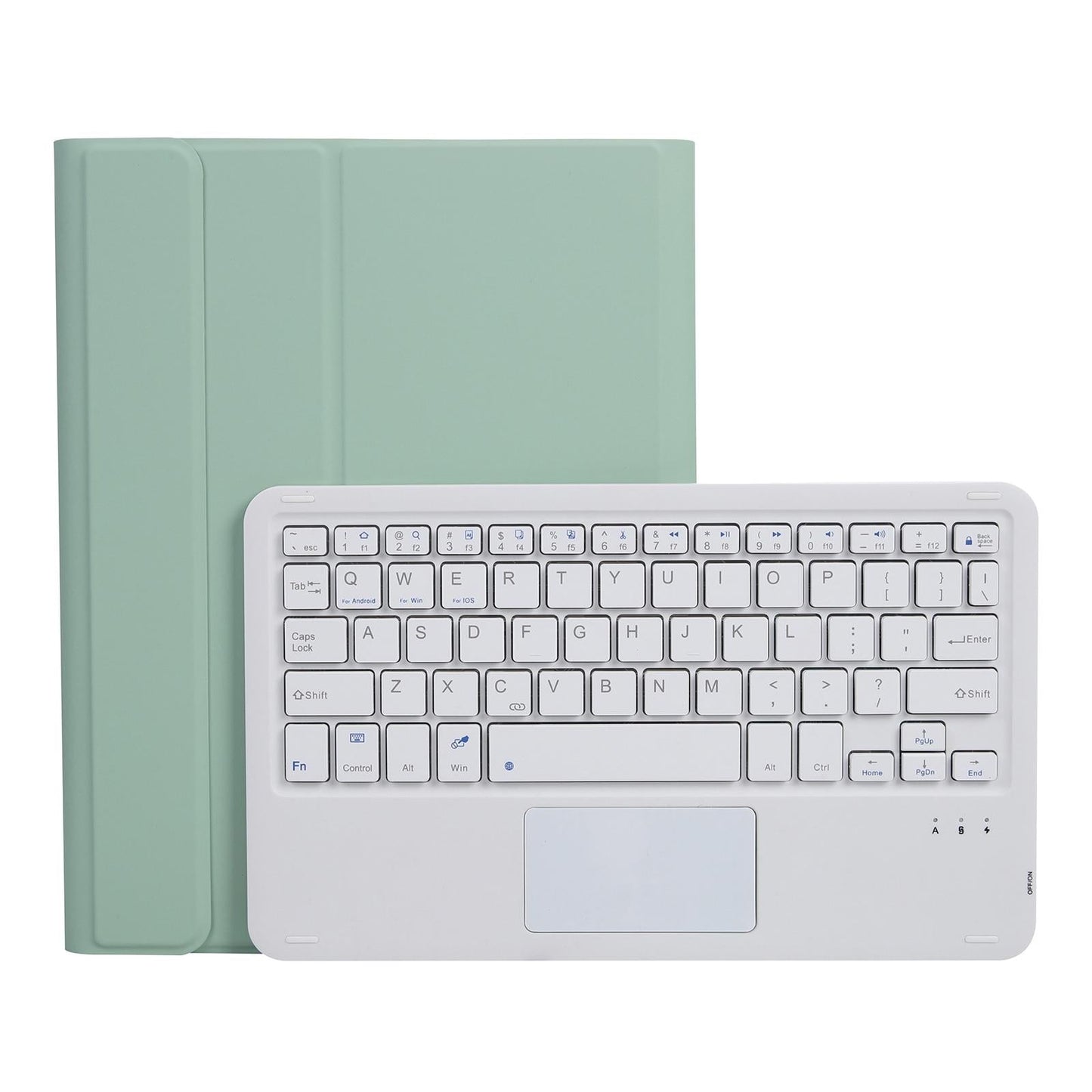 Bluetooth Keyboard Leather Case For Ipad Pro 10.5 With Touch Control - Lambskin Texture Compatible With 10.2 2021 & 2020 & 2019 / Air 3 - Gold