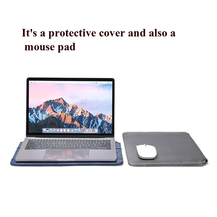 14-15 Inch Thin & Light Microfiber Leather Notebook Liner Bag for Computers - Red