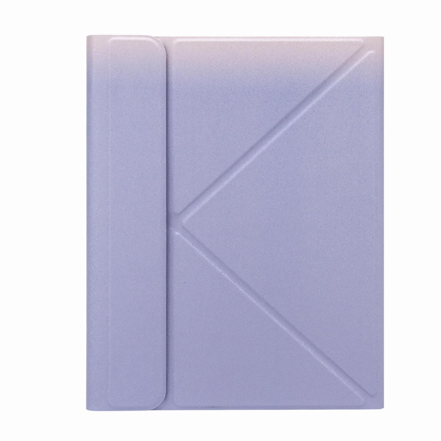 Bluetooth Keyboard Leather Case For Ipad Pro 11 With Three-Fold Holder & Backlight - Purple