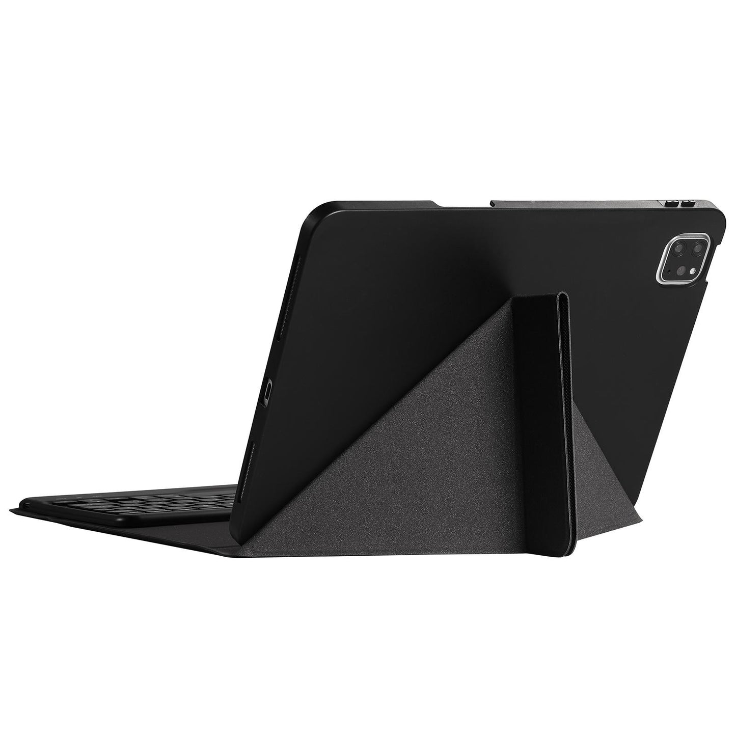 Bluetooth Keyboard Leather Case For Ipad Pro 11 With Triangle Holder & Pen Slot - Fits 2021 / 2020 / 2018 & Air 4 10.9 - Splittable - Gradient Dark Green