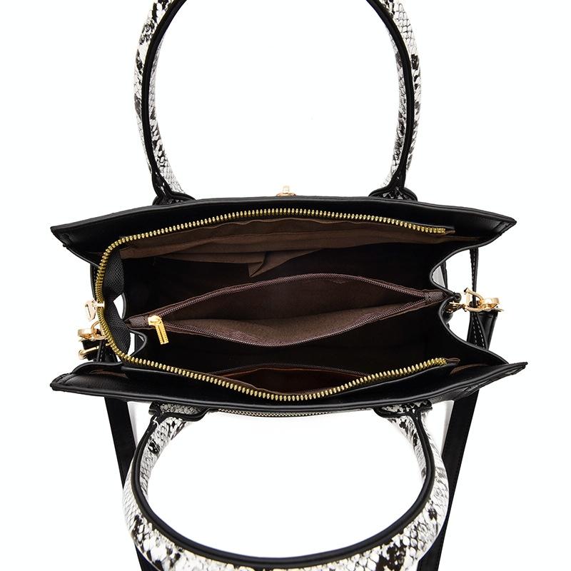Large Capacity 2-in-1 Stone Pattern Bags - Versatile and Spacious - Black