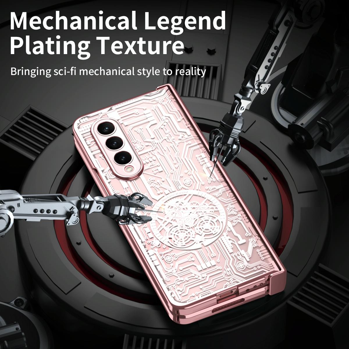 Foldable Electroplated Phone Case - Mechanical Legend 4.5g - Champagne Gold