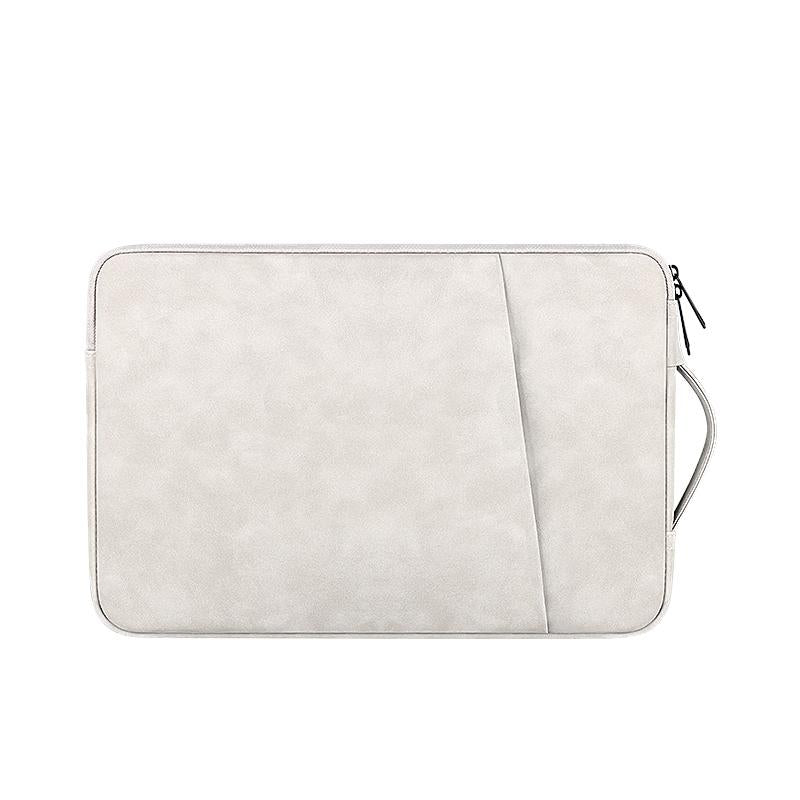 13.3 Inch Sheepskin Notebook Inner Bag - Natural - Elegant Gray