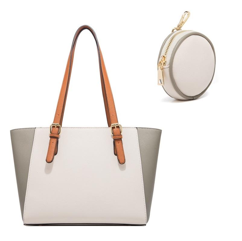 Large Capacity 3-in-1 Fashion Handbag for Women - Coffee