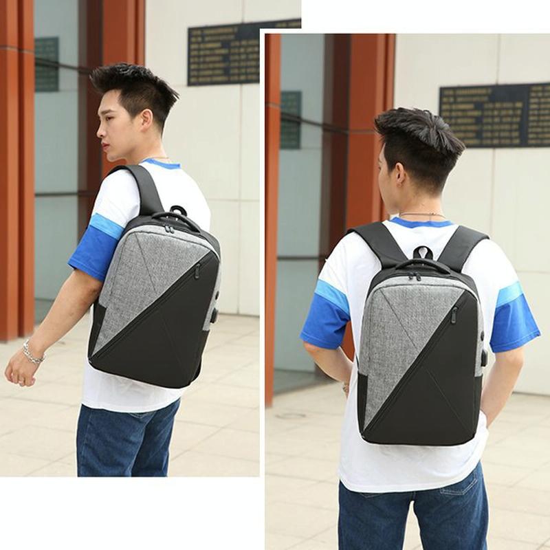 Versatile 3-in-1 Usb Business Bag - Compact and Functional - Grey