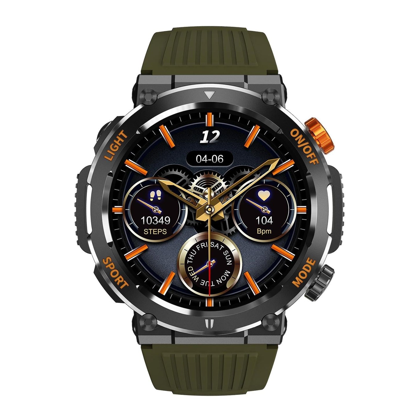 1.46 Inch Round Screen Bluetooth Smart Watch Support Health Monitoring & 100+ Sports Modes - Blue