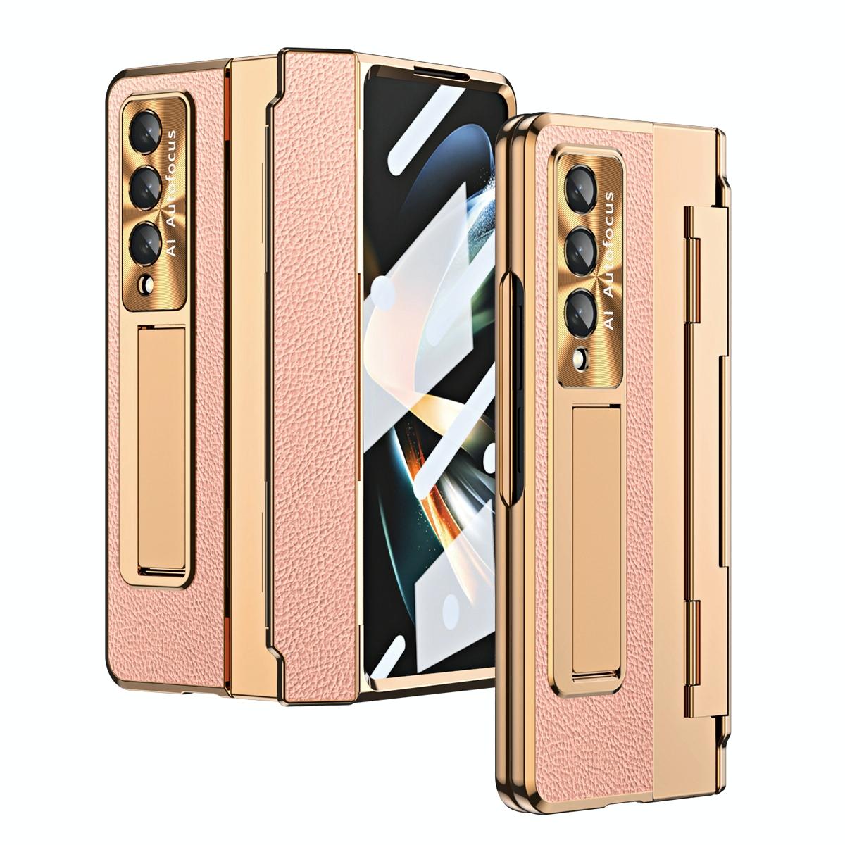 For Samsung Galaxy z Fold4 5G Full Coverage Phone Case with Hinge - Integrated Design - Blue
