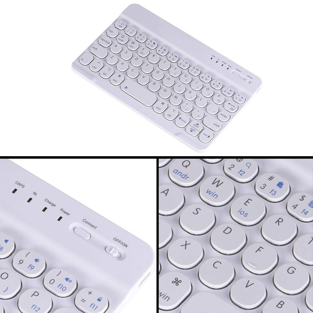 Detachable Bluetooth Keyboard Leather Case For Ipad Mini 6 With Holder - Light Purple