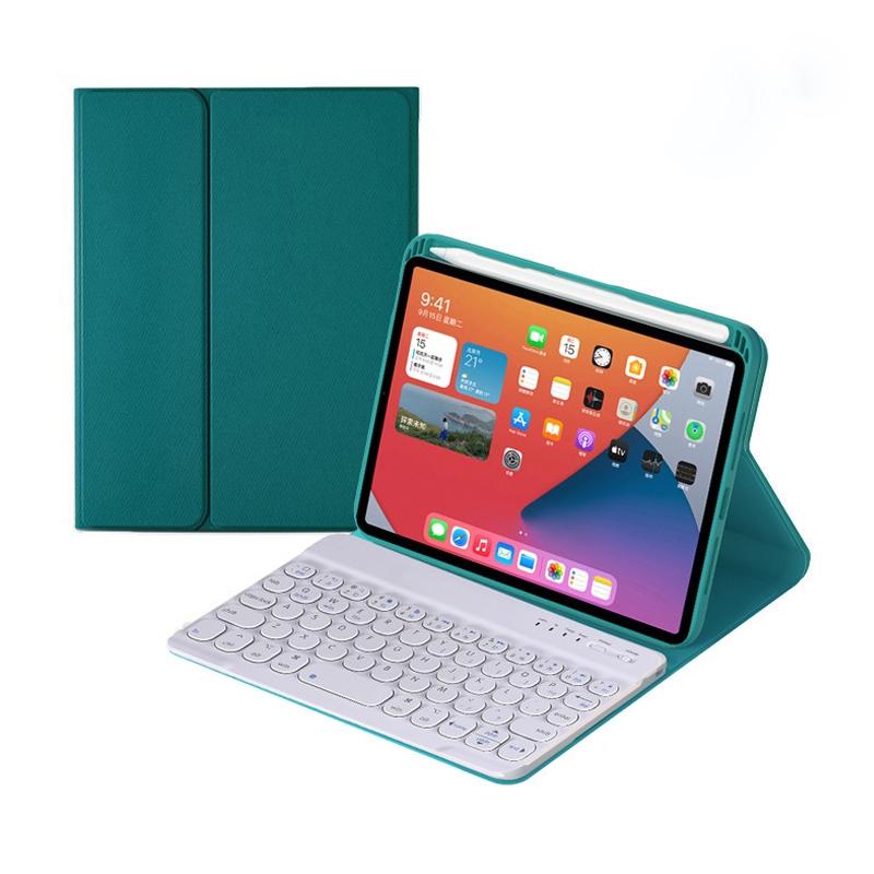 Detachable Bluetooth Keyboard Leather Case For Ipad Mini 6 With Holder - Light Purple