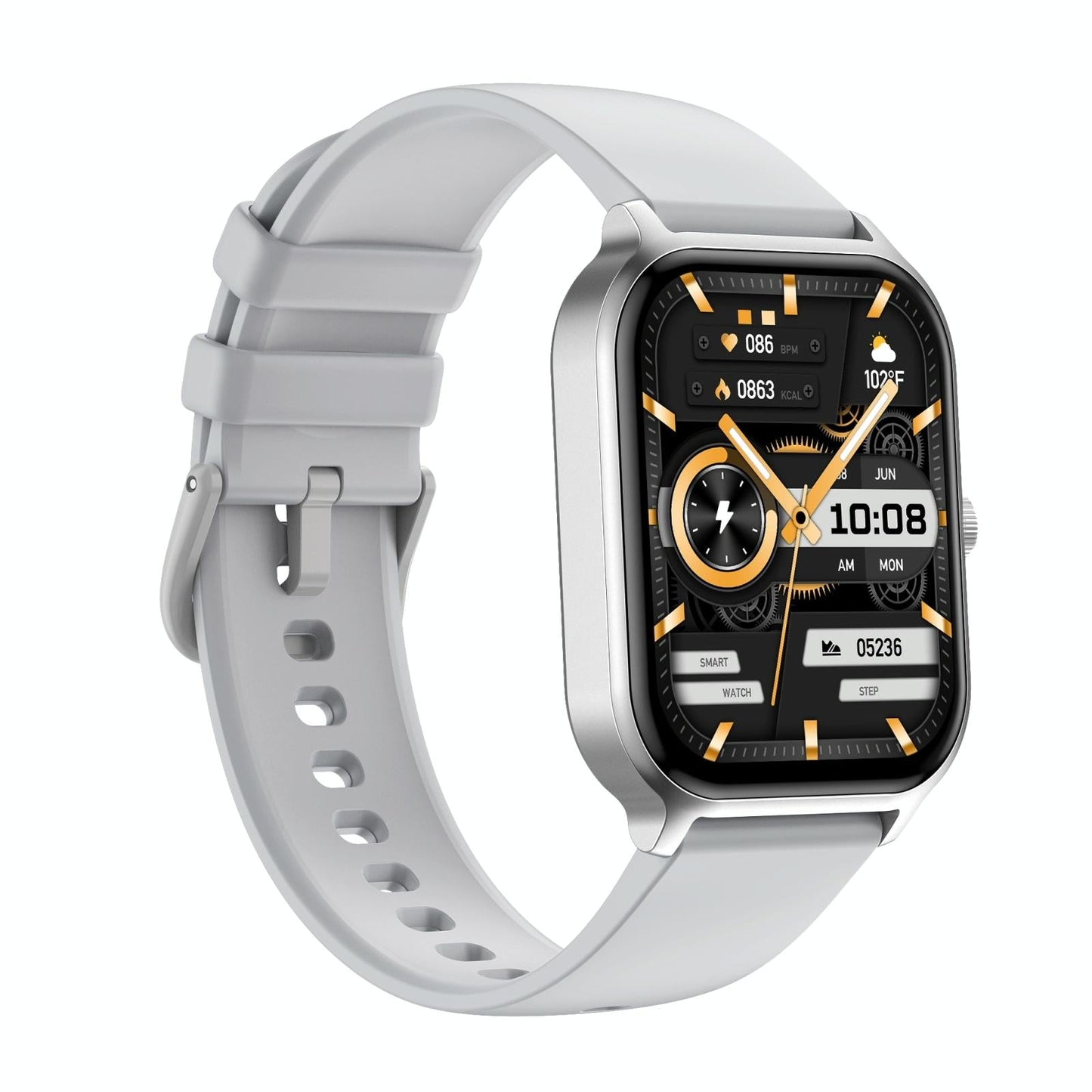 1.93 Inch Colour Screen Smart Watch Support Bluetooth Call / Health Monitoring - Gold