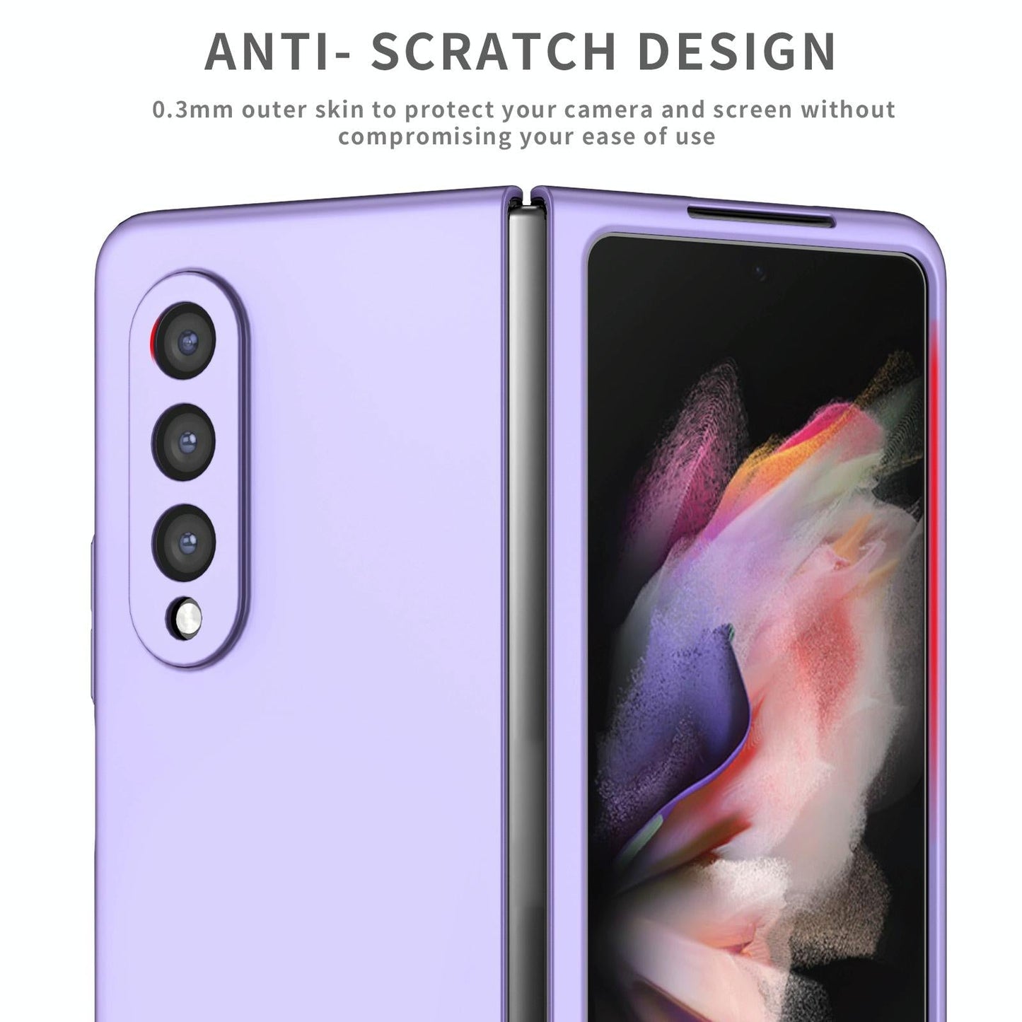 For Samsung Galaxy z Fold4 5G Foldable Armor Phone Case - Compact and Durable - Wine Red