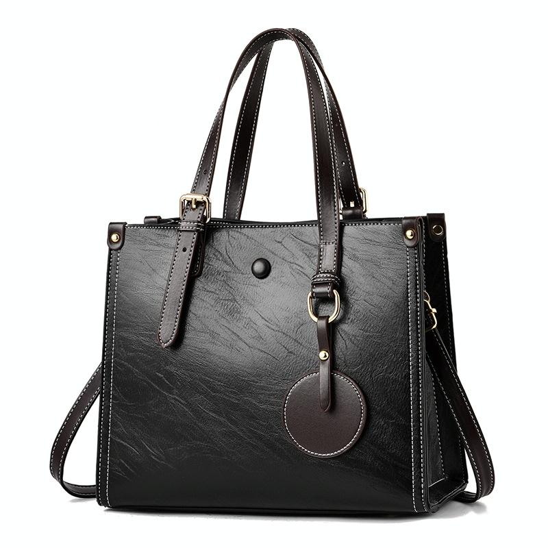 Vintage Multifunctional Handbag for Women - Caramel Colour