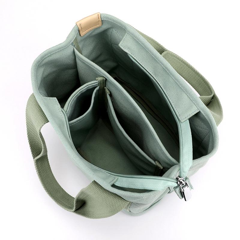 Multi Compartment Shoulder Bag - 3d Design - Black