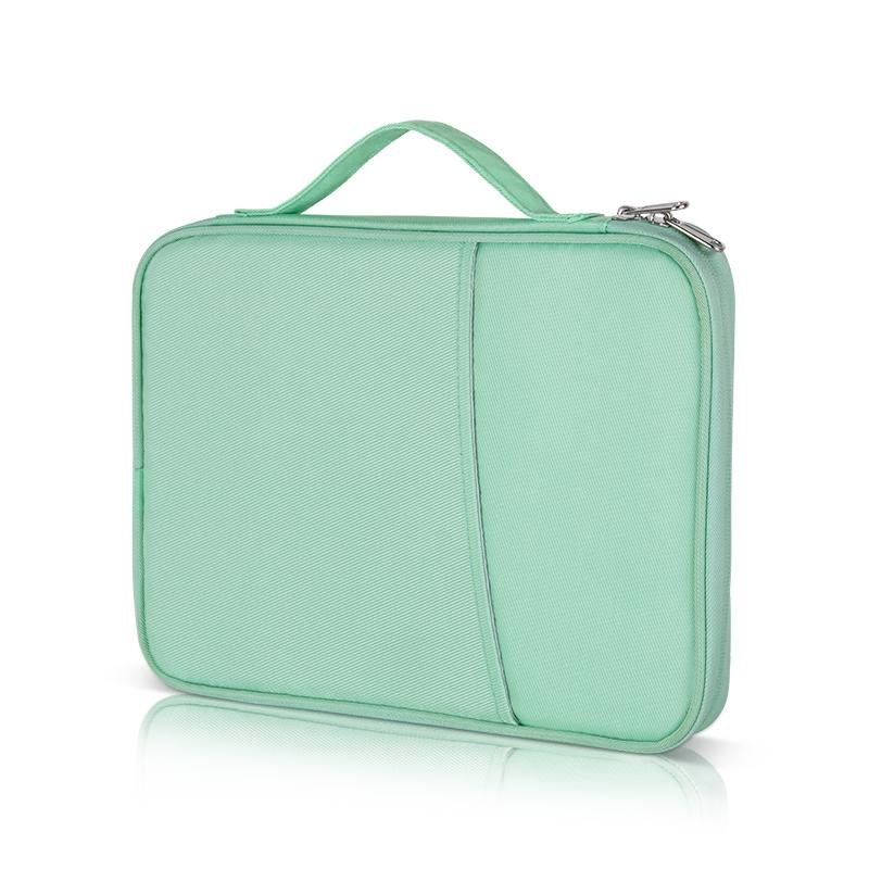 Leather Portable Bag with Cloth Texture - Pink