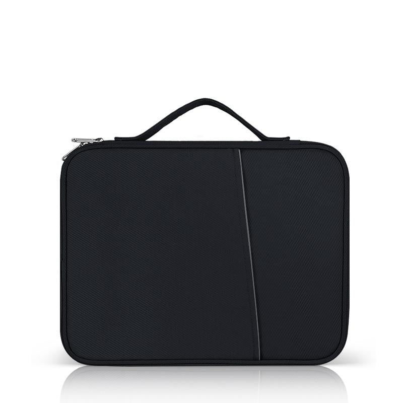 Leather Portable Bag with Cloth Texture - Pink