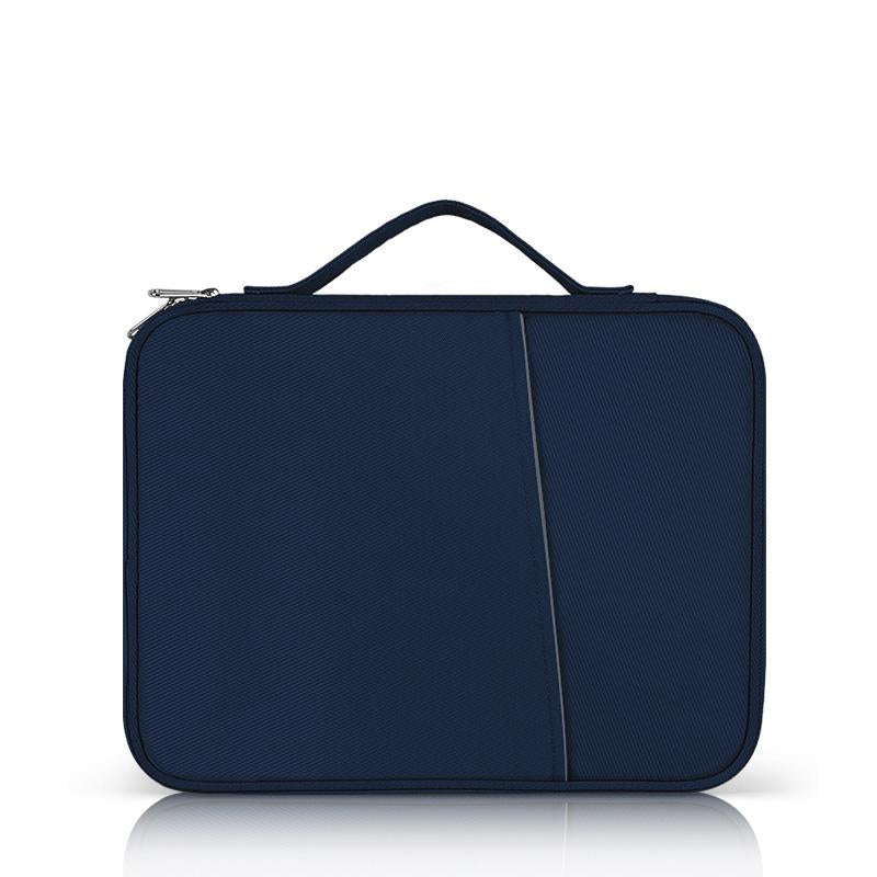 Leather Portable Bag with Cloth Texture - Pink