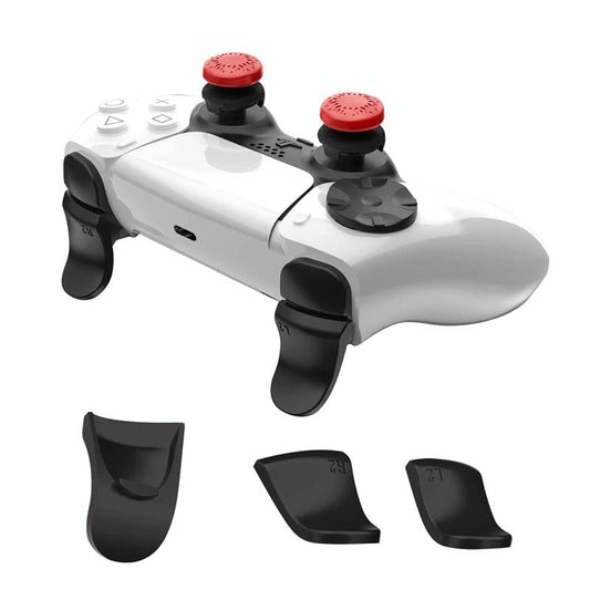 5-in-1 L1 / R1 Extended Key Game Handle for Sony Ps5 - Cross & Lengthened Keys - Black White
