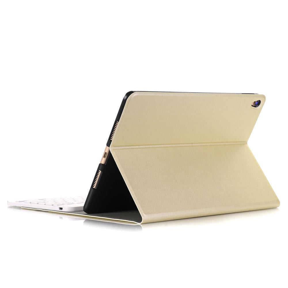 Ultra-Thin Bluetooth Keyboard Leather Case For Ipad Air / Pro 10.5 With Holder - Dark Blue