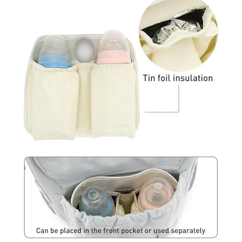 Convertible Diaper Bag Backpack for Baby Care - Pink