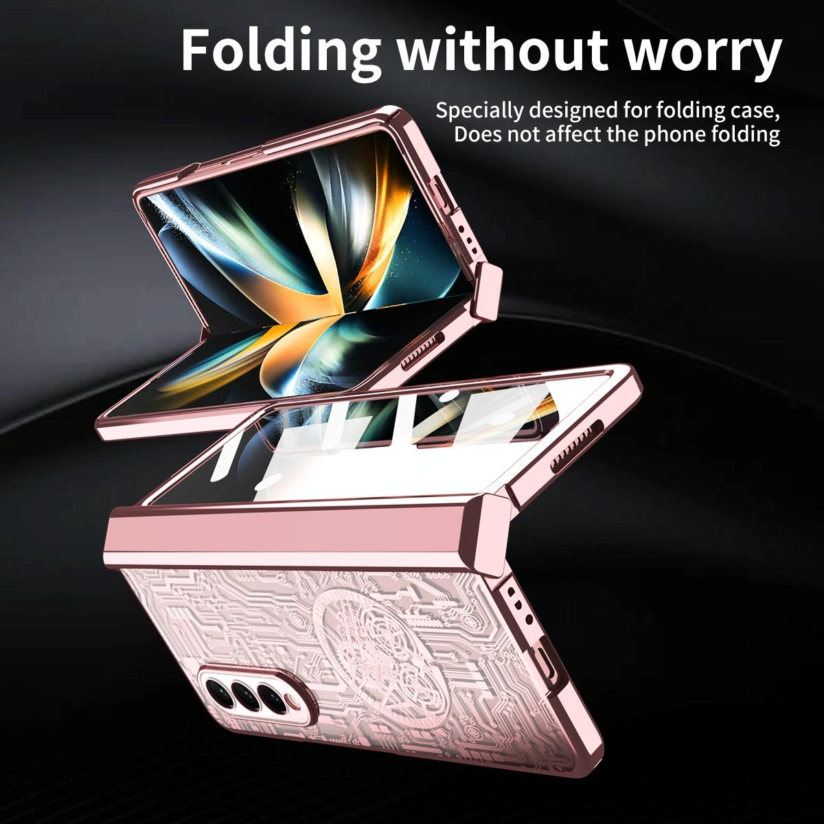 Foldable Electroplated Phone Case - Mechanical Legend 4.5g - Black