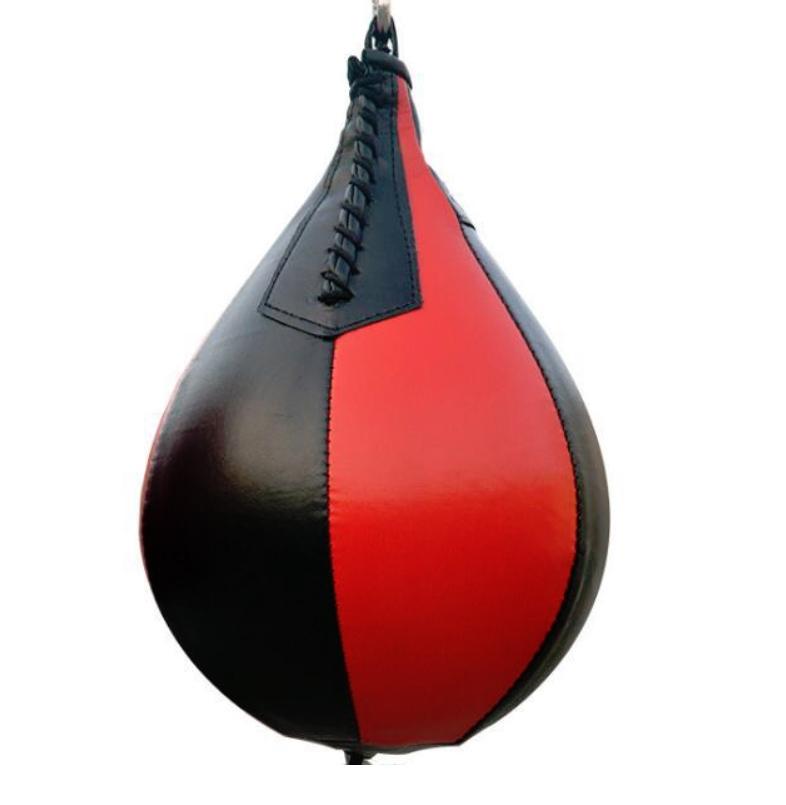 Adult Hanging Speed Ball For Boxing Fitness - Free Punching Bag - Pear Shape Black & White - The Grand Bazaar of Australia