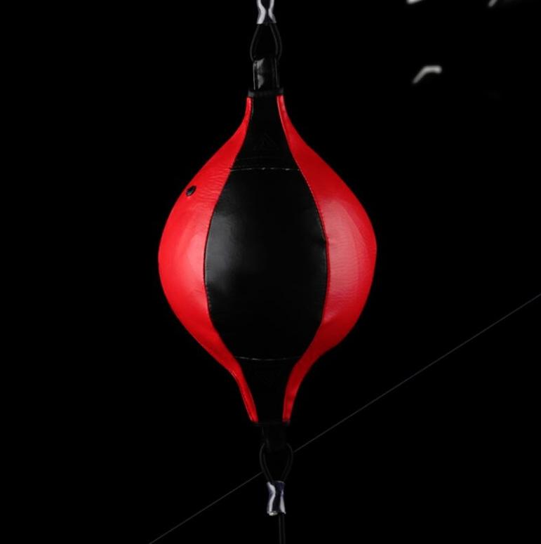 Adult Hanging Speed Ball For Boxing Fitness - Free Punching Bag - Pear Shape Black & White - The Grand Bazaar of Australia