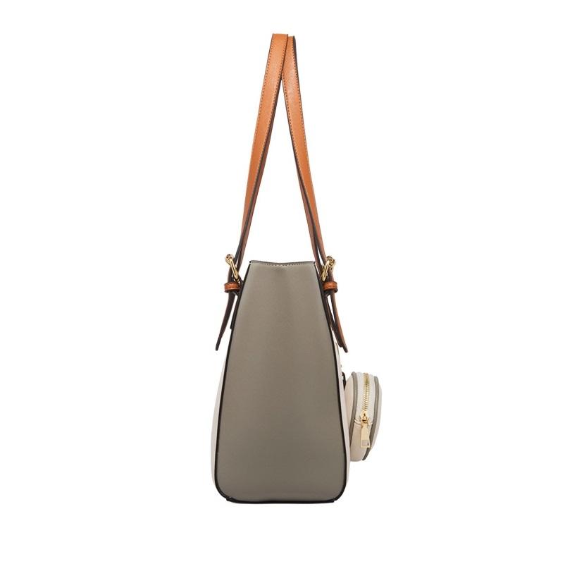 Large Capacity 3-in-1 Fashion Handbag for Women - Brown