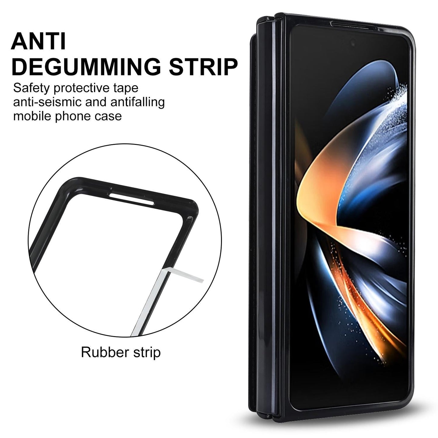 Double Buckle Foldable Phone Case with Pen Slot - Purple