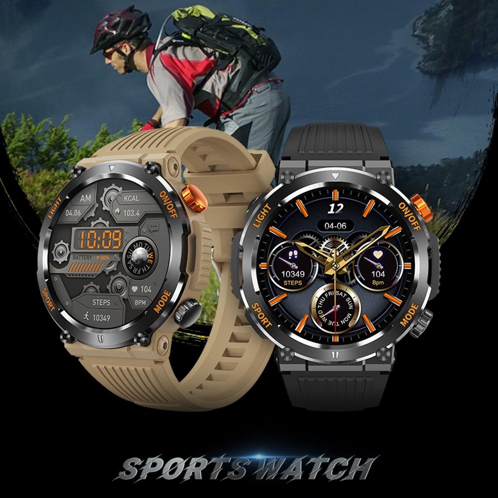 1.46 Inch Round Screen Bluetooth Smart Watch Support Health Monitoring & 100+ Sports Modes - Green