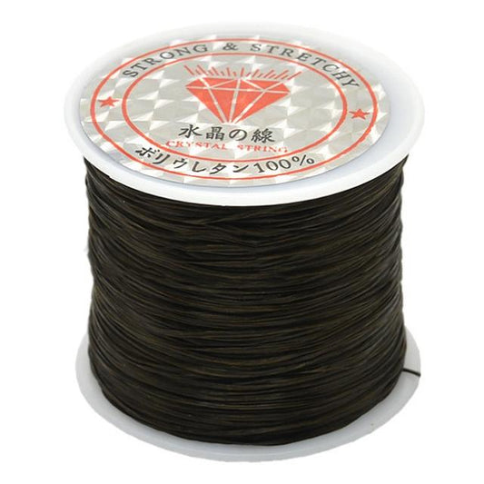 2 Pack 50M 0.5Mm Elastic Cord For Jewelry Making - White