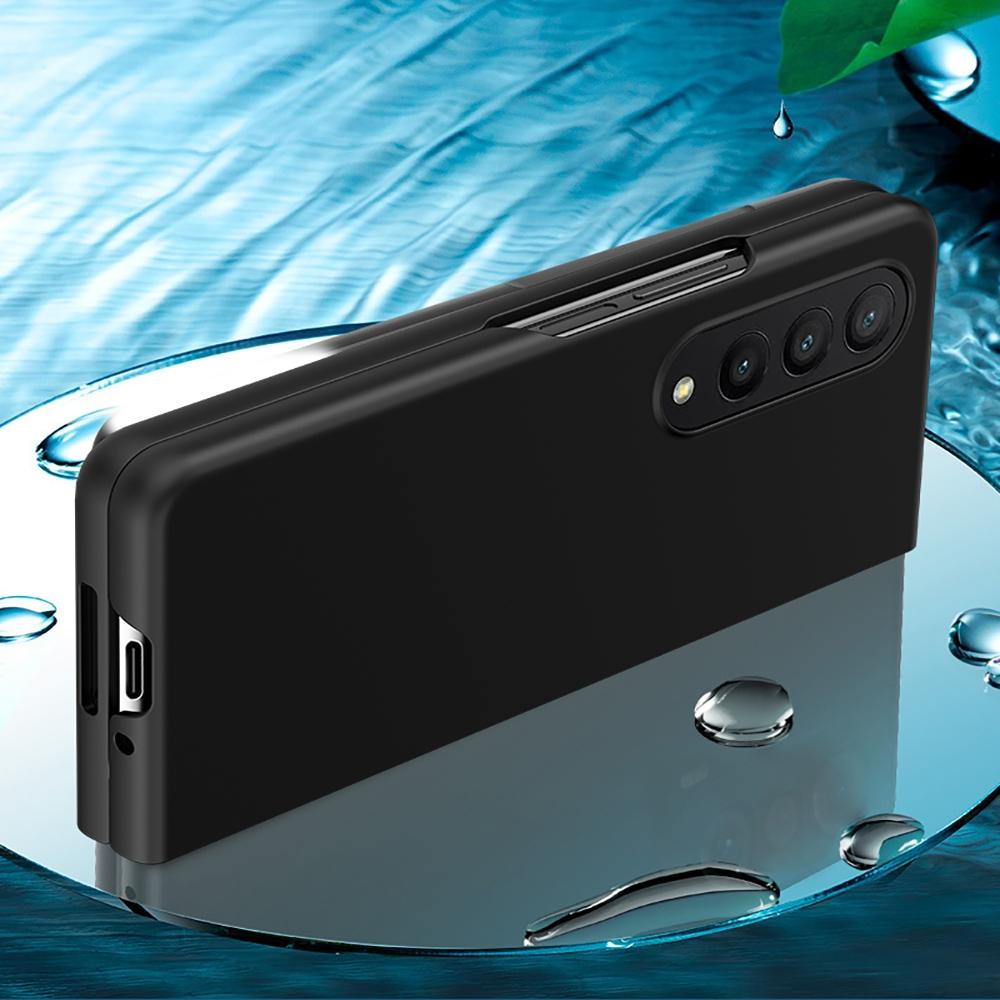For Samsung Galaxy z Fold4 5G Smooth Skin Phone Case with Big Hole Fuel Injection - Purple