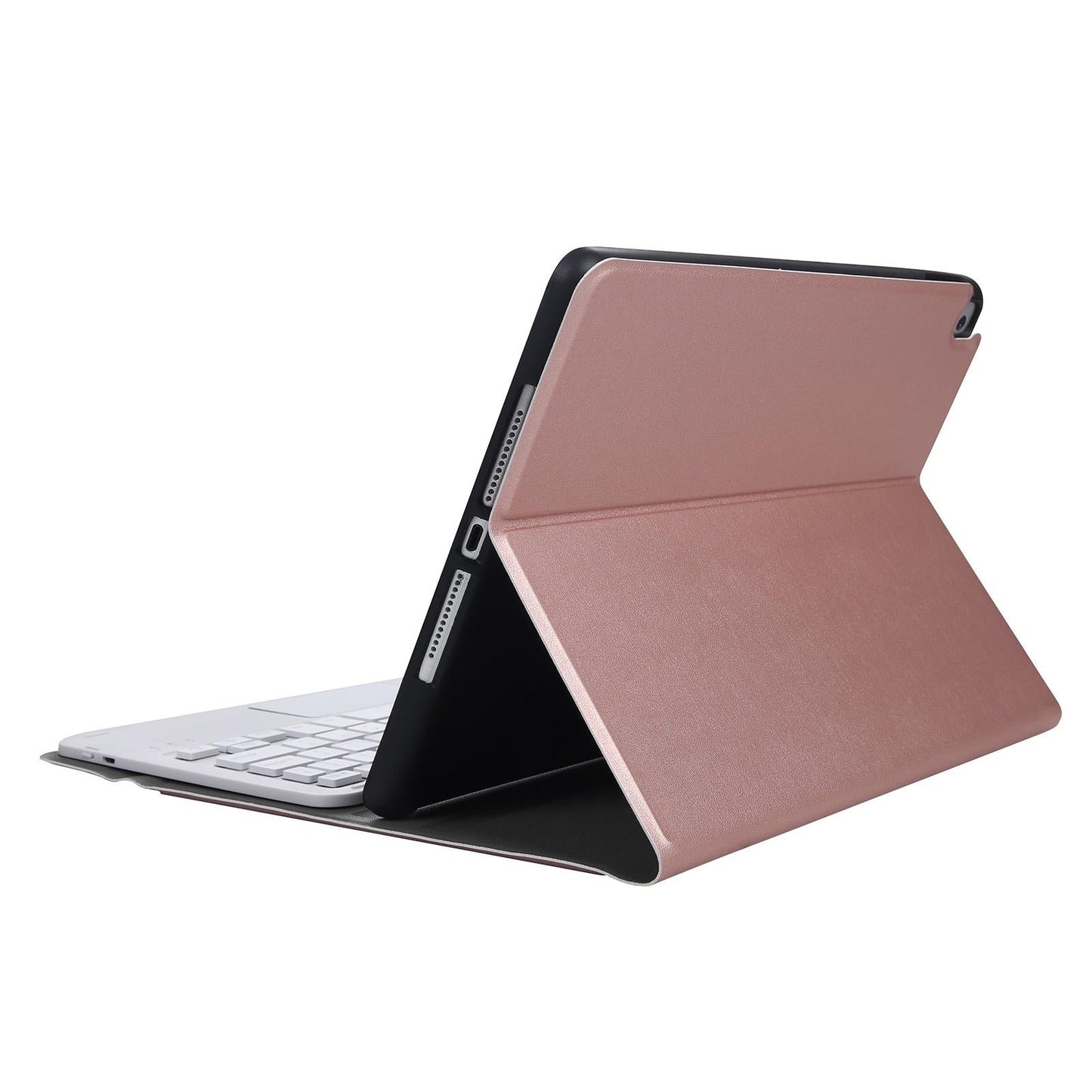 Bluetooth Keyboard Leather Case For Ipad Pro 10.5 With Touch Control - Lambskin Texture Compatible With 10.2 2021 & 2020 & 2019 / Air 3 - Light Green