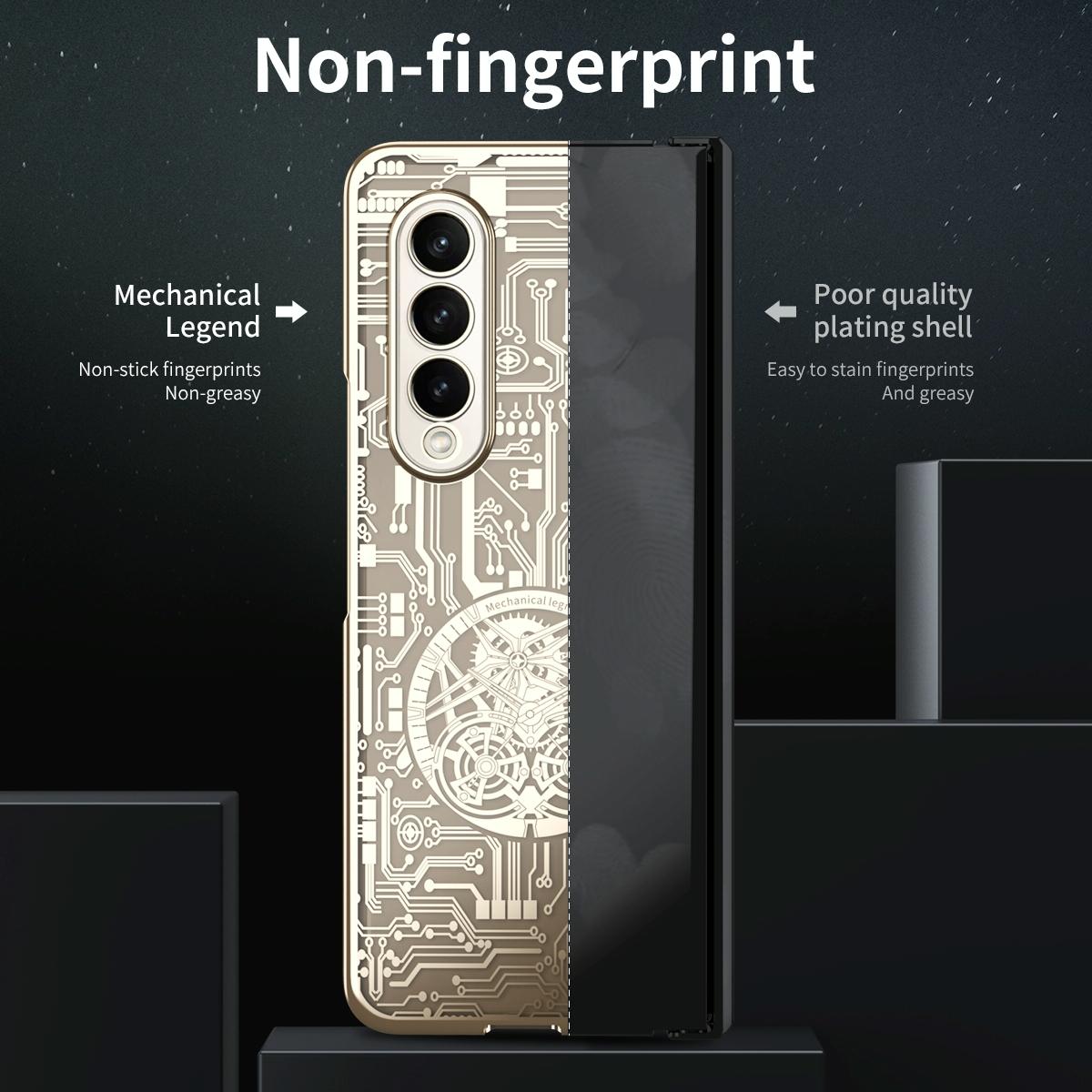 Foldable Electroplated Phone Case - Mechanical Legend 4.5g - Blue
